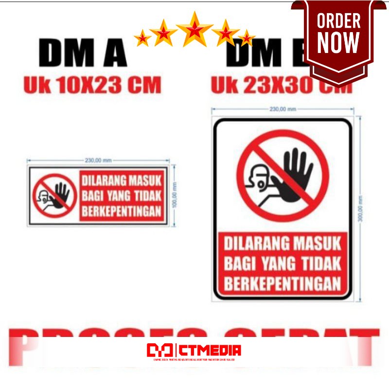 

STIKER DI LARANG MASUK