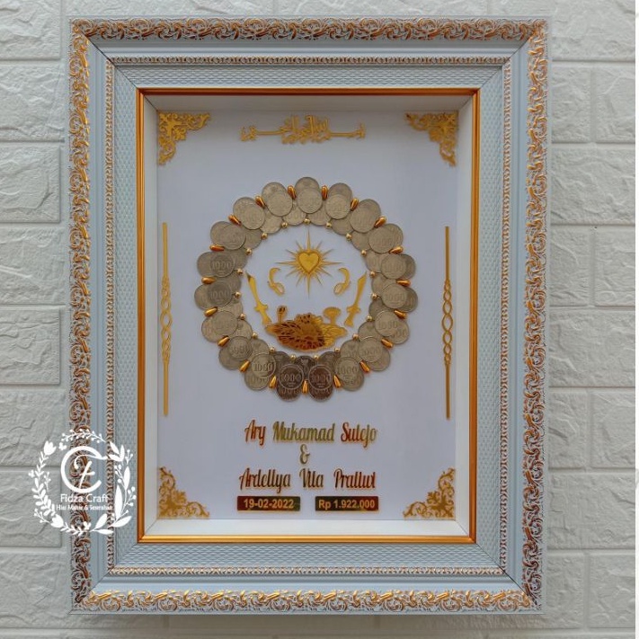 mahar nikah koin logo PSHT akrilik miror