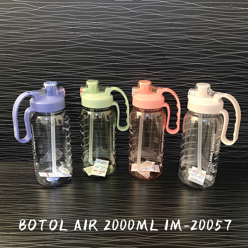 Botol Minum Seliya Sport Gagang Sedotan Jumbo 2000ml Bpa Free IM-20057