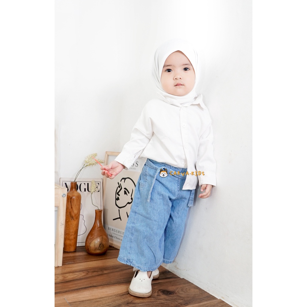 celana anak cewek celana panjang anak celana anak perempuan kulot jeans original denim celana bayi 1-6 tahun