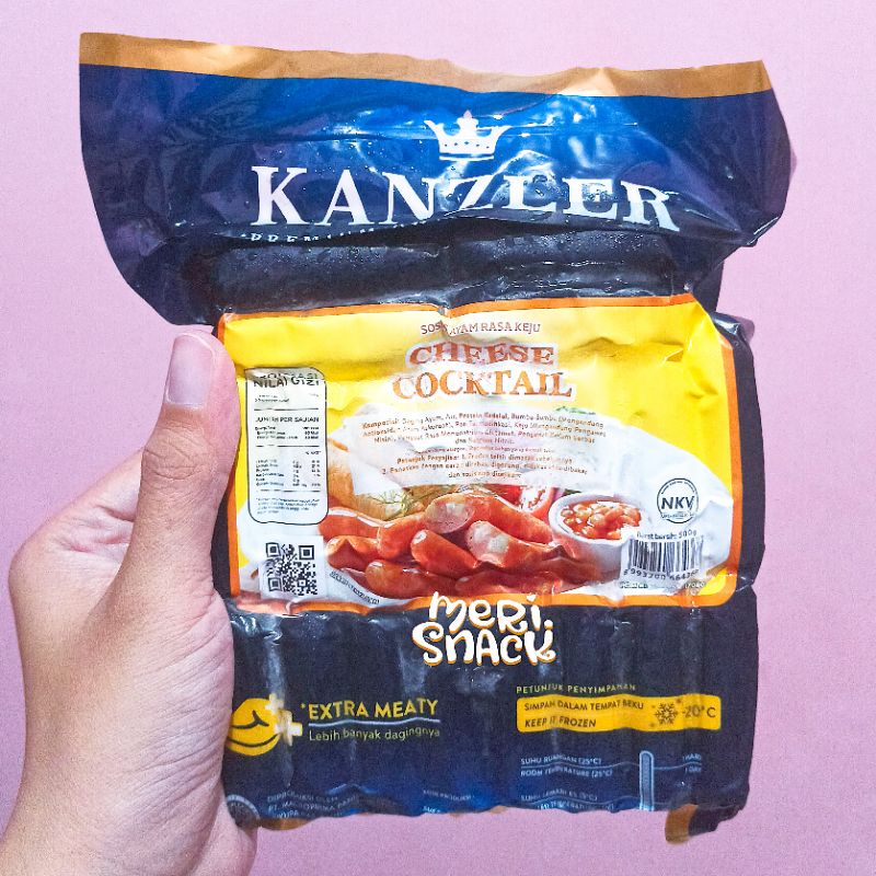 

Sosis Kanzler Cheese Cocktail 500gr / Sosis Ayam Rasa Keju