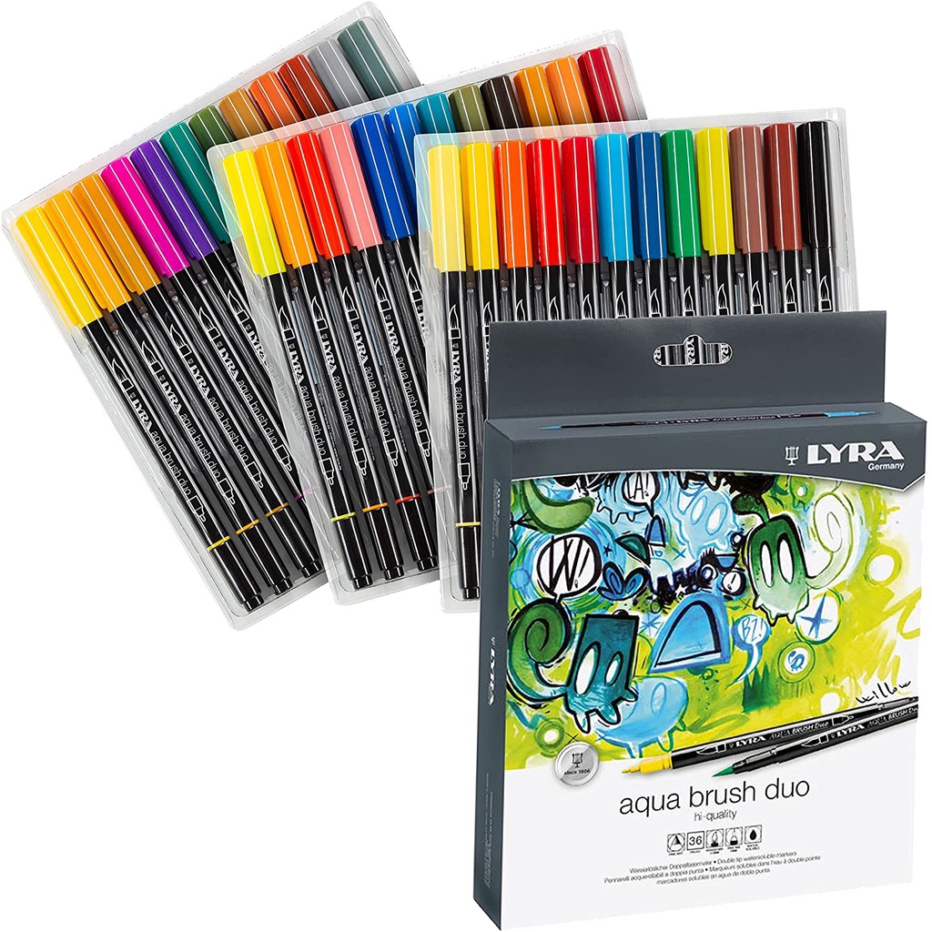 

LYRA Aqua Brush Duo - Brush Pen satuan Tersedia 36 Warna PART 1
