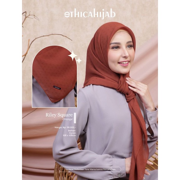 HIJAB SEGIEMPAT POLOS • CAMELIA SQUARE • PEONY SQUARE • POLOS VOAL * RILEY SQUARE II  ETHICA