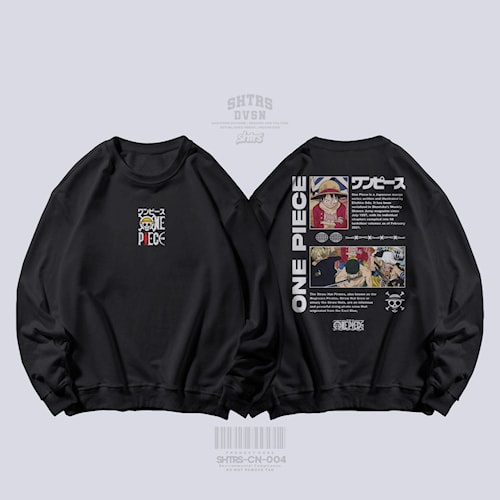 SWEATER CREWNECK ANIME ONE PIECE Pria Wanita SHOUTERS CN 04