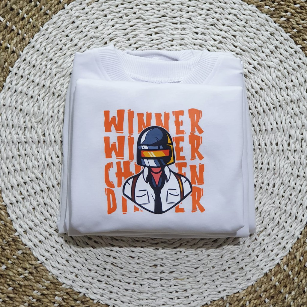 PUBG WINNER SABLON HIGH QUALITY SWEATER ANAK - CREWNECK TEBAL TERLARIS
