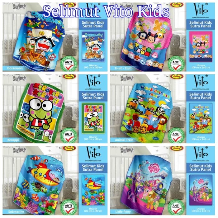 Selimut Bulu Vito Kids Selimut Halus Ukuran Khusus Anak
