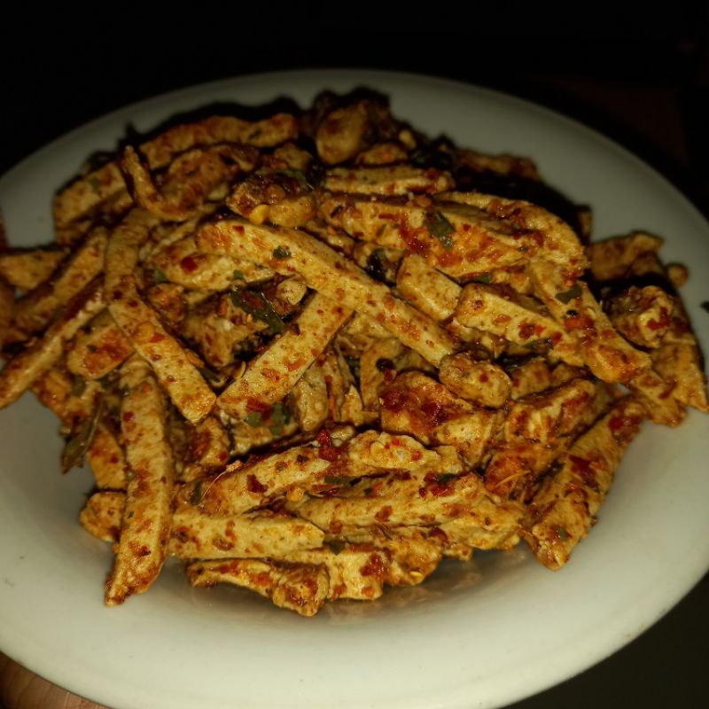 basreng stik goreng 1kg extra pedas daun jeruk baso goreng basreng murah grosir-1