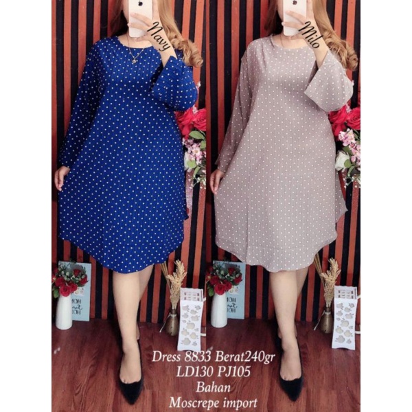 Kairos Store Dres 8833 Dress Moscrepe