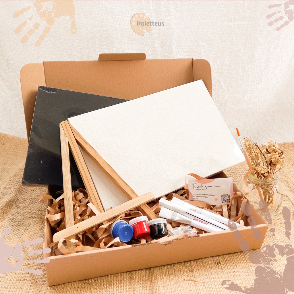 

Handprint Painting / Hand painting DIY KIT kanvas 30 x 20 - Hand Printing kit