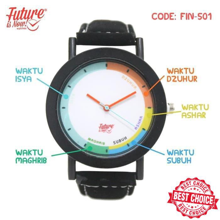 HOT [ FIN-501 ] JAM TANGAN SHOLAT MUSLIM - JAM TANGAN SHOLAT 5 WAKTU MUMER