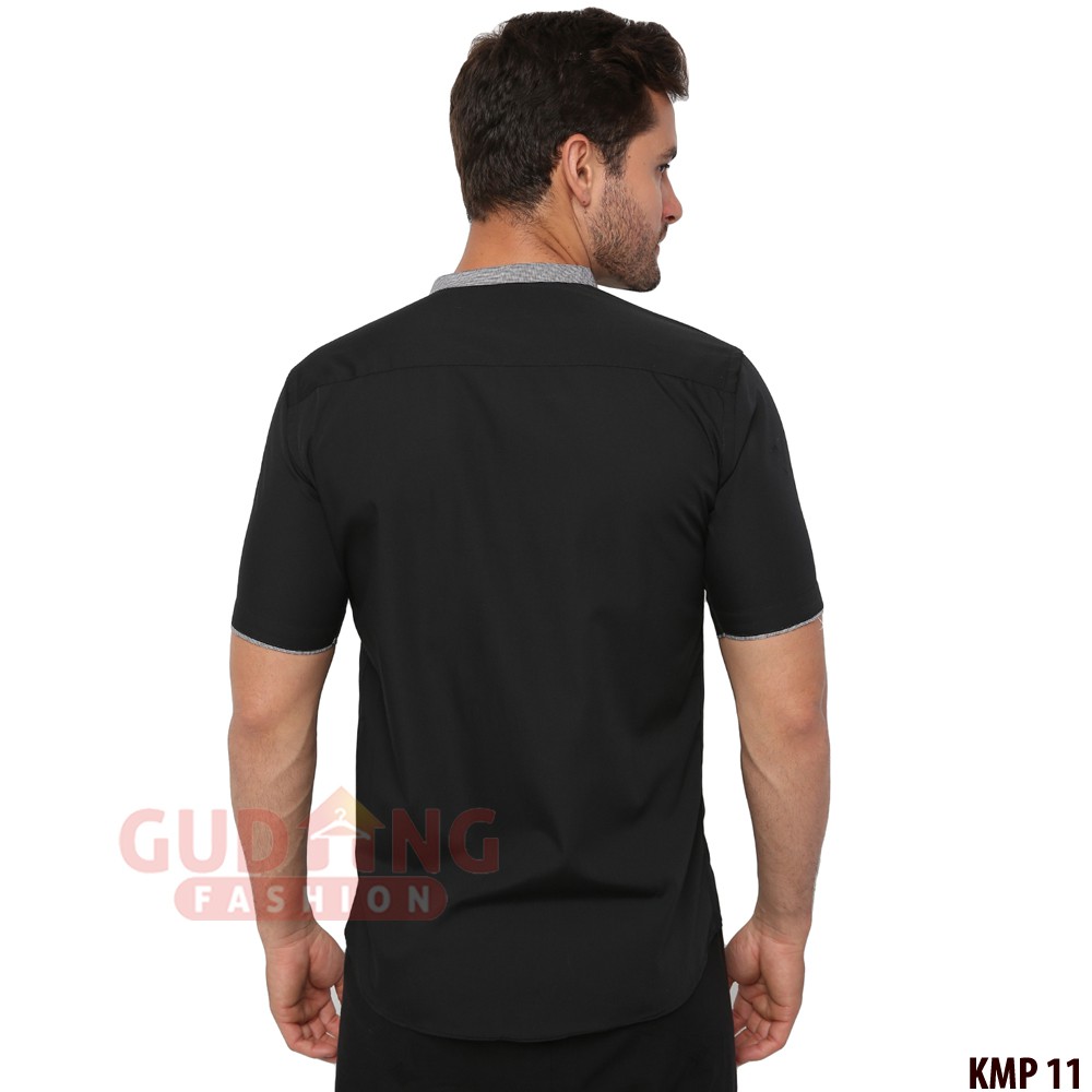 Baju Polos Pendek Muslim Pria KMP 11