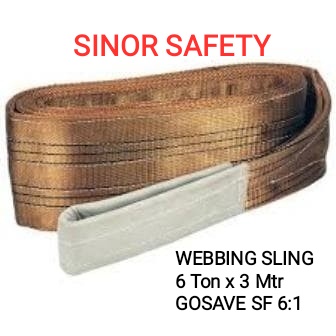 WEBBING SLING 6 Ton x 3 Meter Tali Pengikat Pengangkat Safety