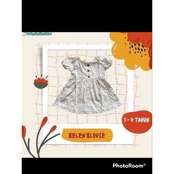 callysta blouse belen size 1-4 tahun