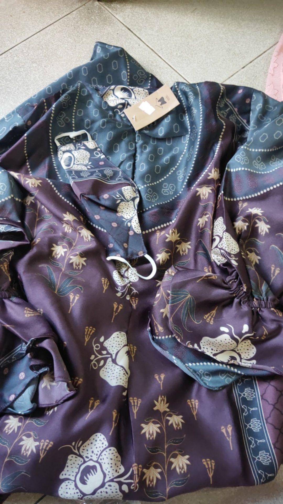 Kazami Batik Gamis - Macadamia House Fashion Muslim Busui Friendly Free Masker D3029 D3026