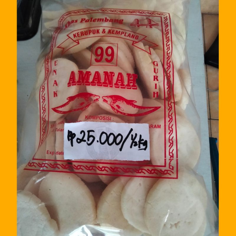 

kemplang super 1 tenggiri sedang ukuran 500 gr