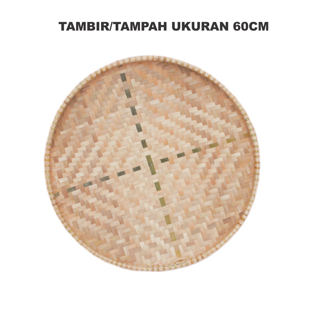 Tampah 60cm/piring bambu/nampah bambu/Anyaman bambu