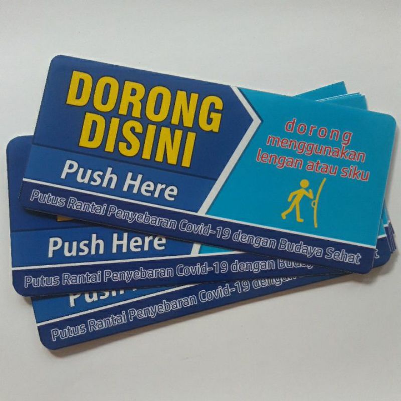 

Stiker Dorong Menggunakan Siku