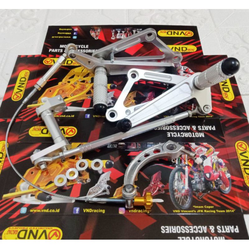 Paket Footstep Underbone Vnd Copy Dkt plus Seling paha Rem Non Disc Belakang Ninja R RR