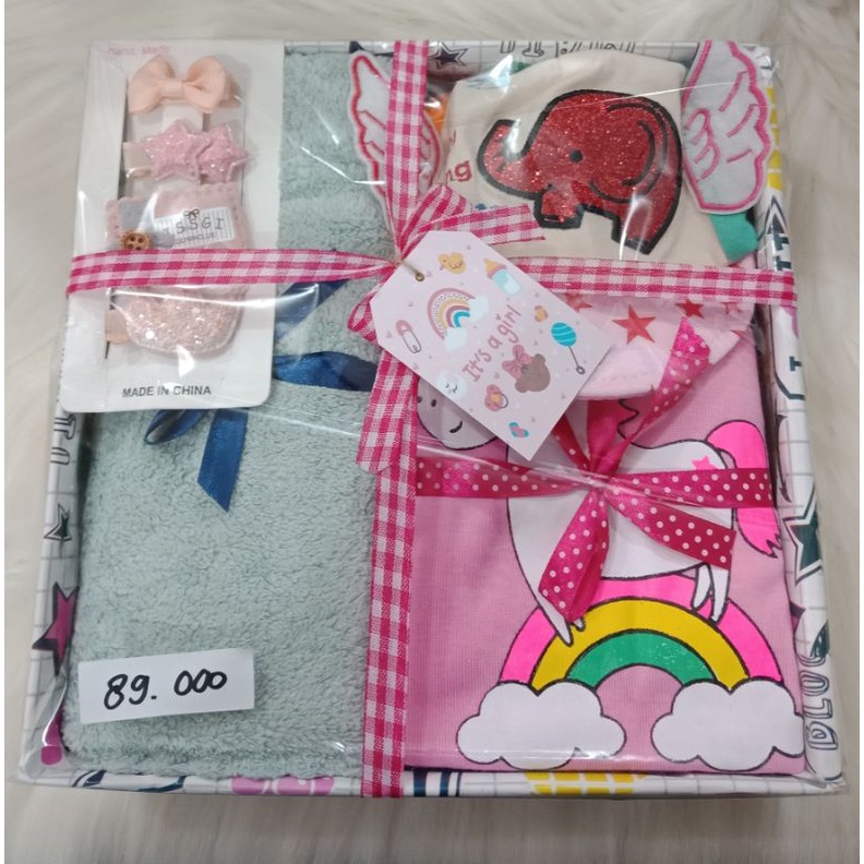 kado bayi  girl dan boy hampers gift box-unicorn