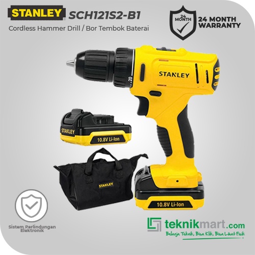 Stanley Cordless Impact Drill / Bor Impact Baterai 10.8V SCH121S2