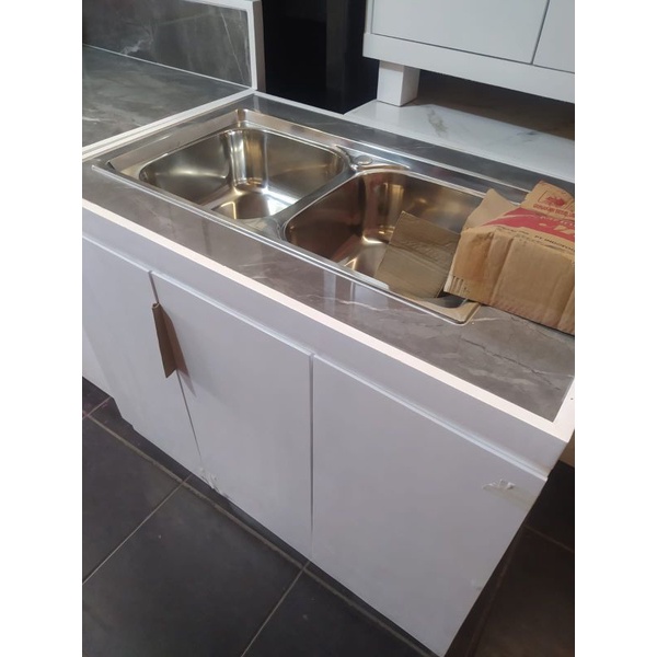 ( JABODETABEK) kitchen set bawah dengan lubang sink top granit(