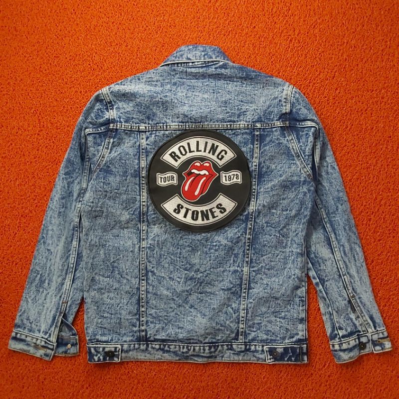 BACKPATCH BORDIR THE ROLLING STONES / BLACK FLAG BESAR MUSIK BEST QUALITY