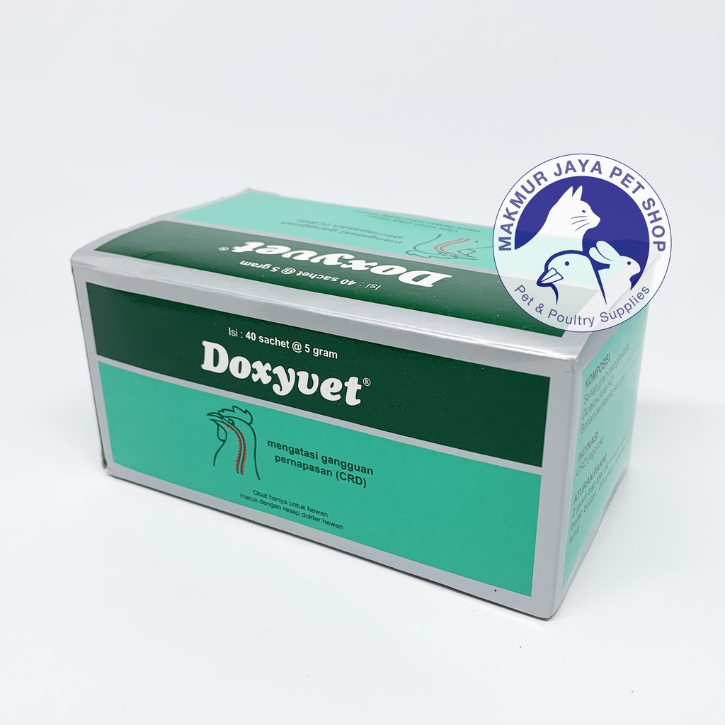 Doxyvet 1 dus (40 x 5 gr) Obat Ayam Gangguan Pernafasan (CRD) / Ngorok