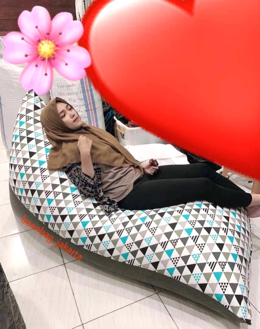 BEAN BAG SUPER BIG SULTAN TERMASUK ISI SIAP PAKAI