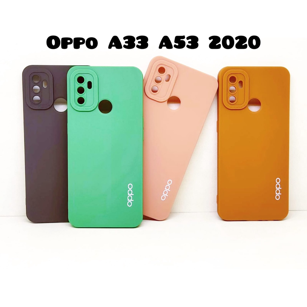 Luxury Soft Matte Case 9D Oppo A52 A92 A5 A9 2020 A31 A15 A33 A53 A54 A74 4G A95 4G A16 Solid Color Angel Eye Lens