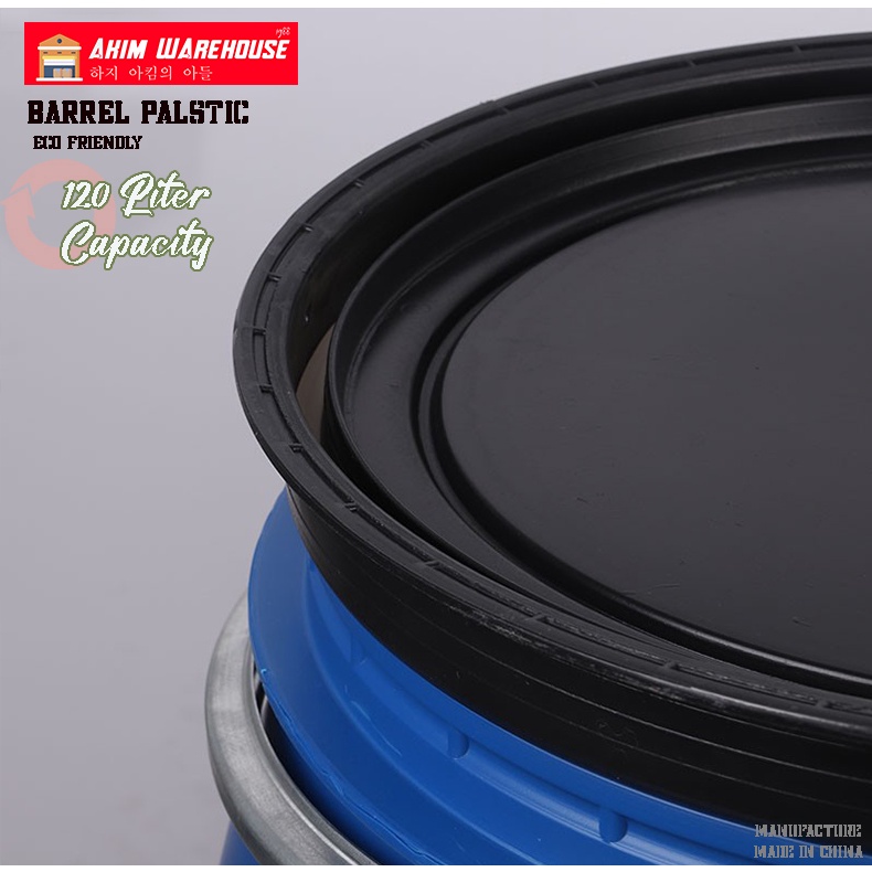 Tutup Drum Plastik / Tong HDPE 120 & 150 Liter Biru Original
