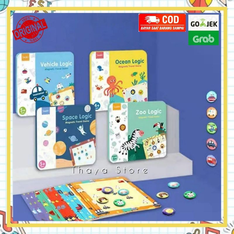 Magnetik travel game - Saalin logic game - sudoku game - mainan sudoku
