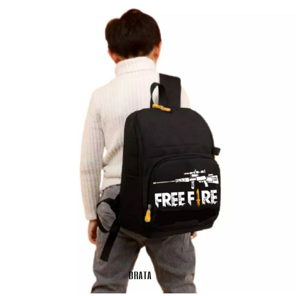 NIQABIS Tas Ransel Anak Laki Laki Gamers FREE FIRE Tas Sekolah Anak SD Tas Ransel Anak Cowok Murah