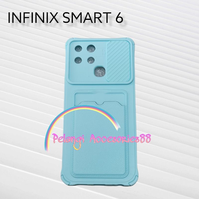 CASE INFINIX SMART 6 / SMART 6 NFC CASE SOFTCASE SLEDING WARNA WARNI