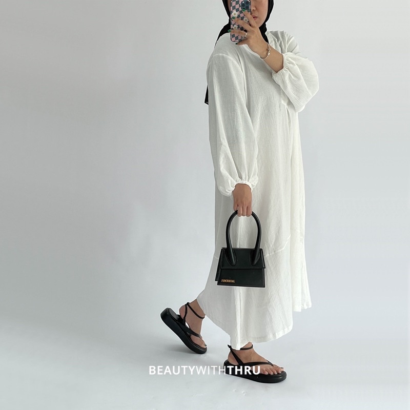 Mone Linen Dress - Thruoutfit