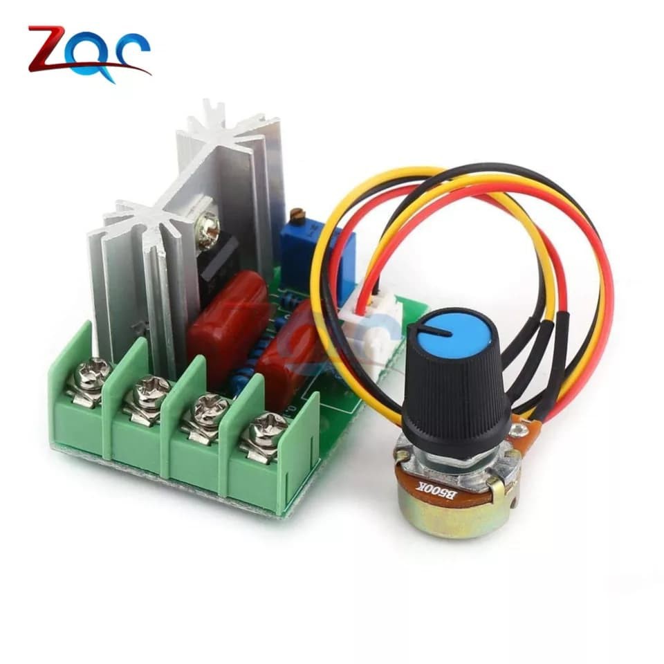 AC Motor Speed Controller Light Lamp Lampu LED Dimmer SCR Voltage Regulator 220V 2000W Adjustable Mo