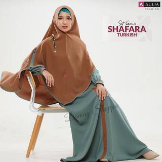  Busana  Muslim  Wanita Gamis  Syari Set Shafara Turkish  