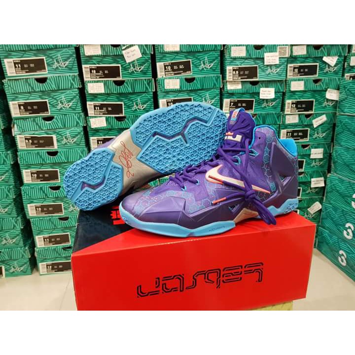 sepatu basket nike lebron 11 high hornets