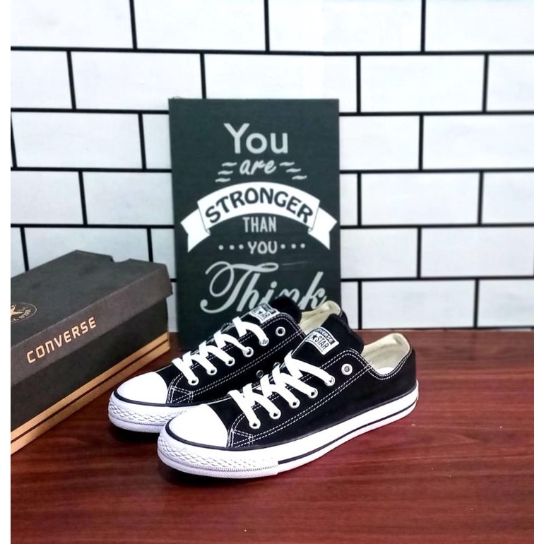 SEPATU CONVERSE CLASSIC LOW PRIA WANITA WARNA HITAM