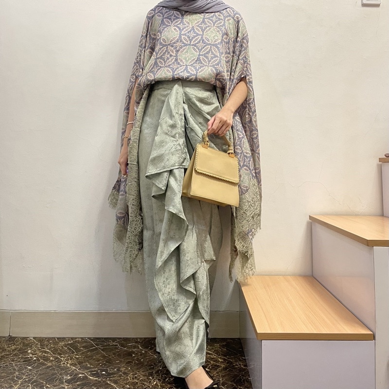 Set Batik Pesta Kondangan Batik Viscose Wanita Dress Batik Viscose Dress Wisuda pesta mewah wanita J