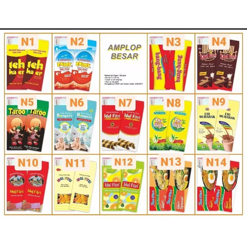 

AMPLOP LEBARAN PREMIUM SNACK SZ BESAR #amplopunik #amplopsnack