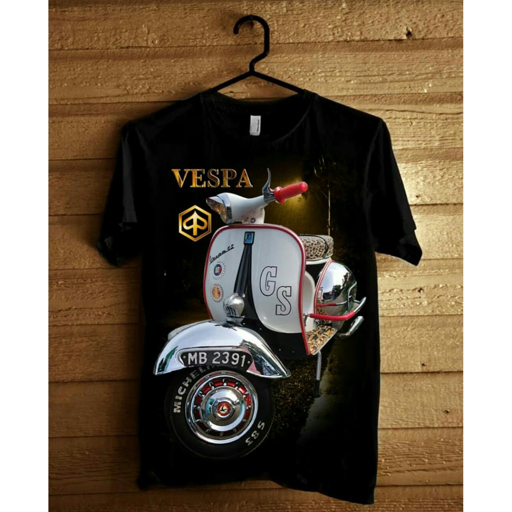 Shalch trendy / Kaos Pria Keren Gambar Vespa