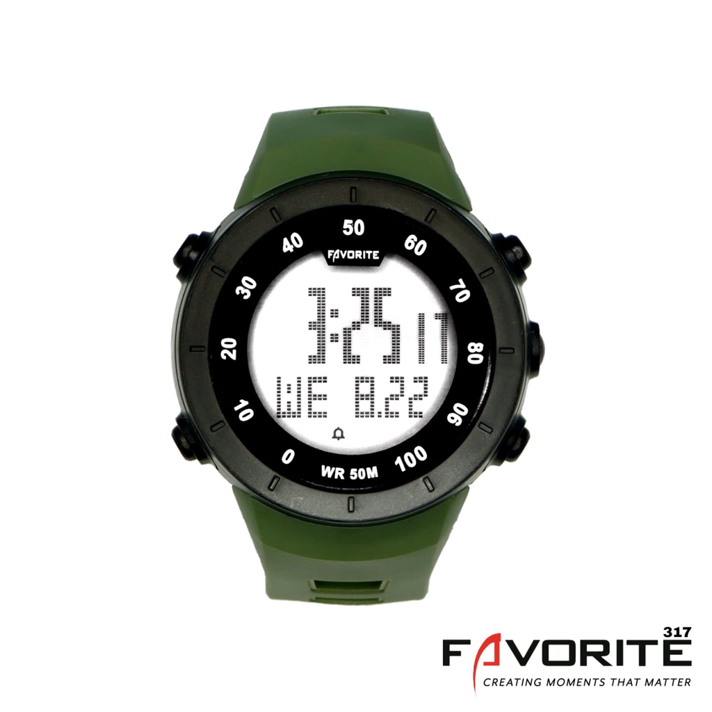 Favorite Jam Tangan Digital 317 Water Resistant Original
