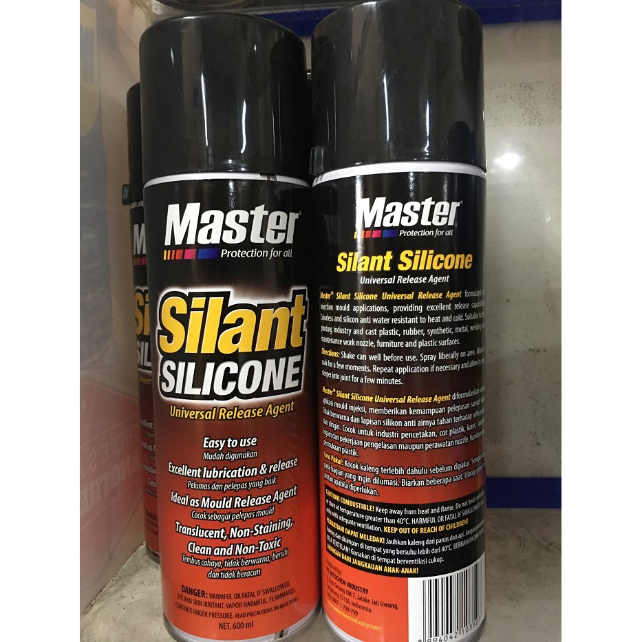 Master Silant Silicone 600ml silikon spray tahan panas/dingin anti air