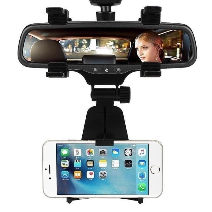 360° rearview miror phone holder