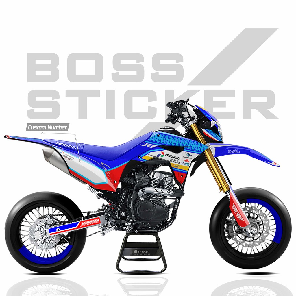 decal crf mandalika - crf mandalalika - decal stiker crf mandalika