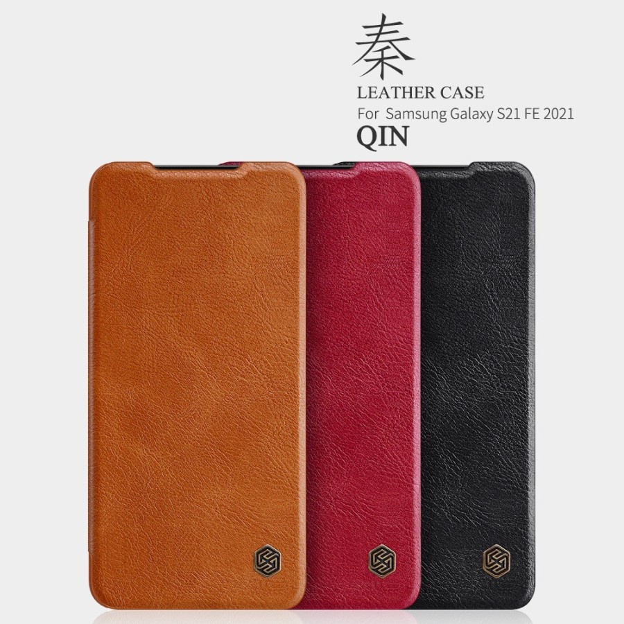 Samsung S21 FE Nillkin Qin Leather Flip Case Original
