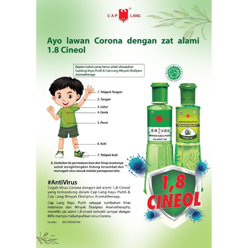 MINYAK KAYU PUTIH CAP LANG 210ML