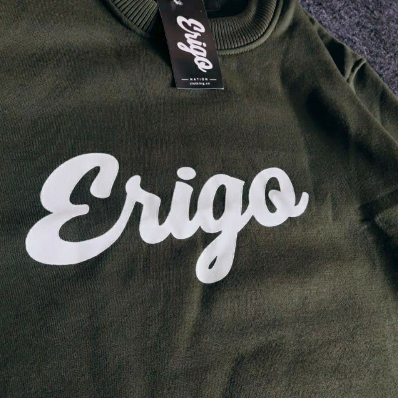 CrewNeck Erigo Sablon Pria Wanita Sweater erigo