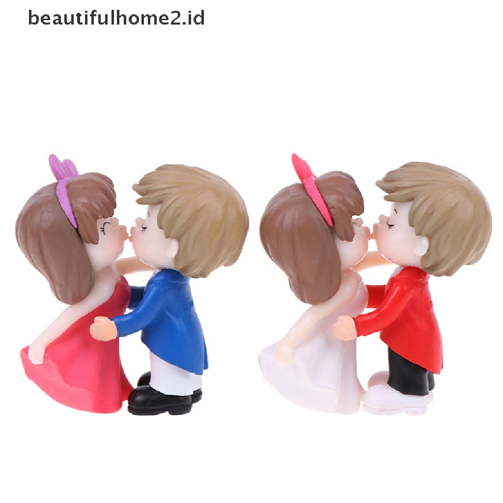 (Beautifulhome2.Id) Miniatur Pasangan Romantis Untuk Dekorasi Taman / Rumah Boneka
