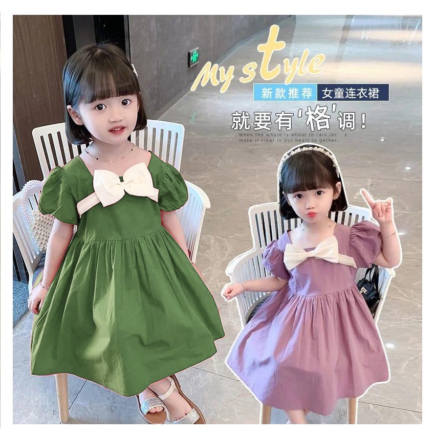 Mokokomo Dres Anak Perempuan Dres Cindy Dres Anak Cewek Dres Anak Korea Terbaru